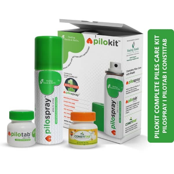 Buy PiloKit Complete Piles Care Kit Pack of 1 with PiloSpray, PiloTab, ConstiTab from pilospray.com