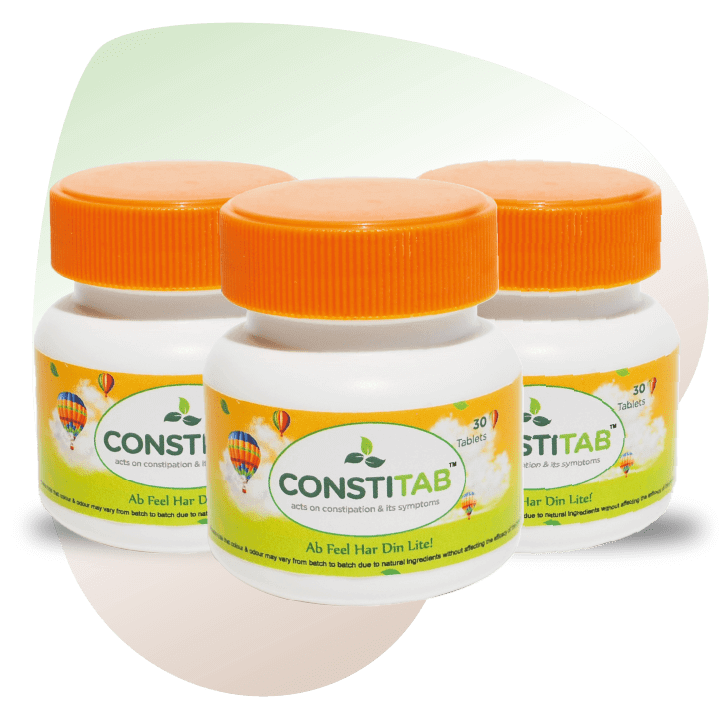 ConstiTab herbal laxative tablet for fast relief in Constipation to treat Piles and Fissure effectively
