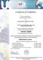 Manufactured at WHO GMP Certified Facility