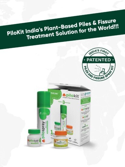 PiloKit Patented Piles & Fissure Kit - India's 1st Patented Plant-based Treatment Kit